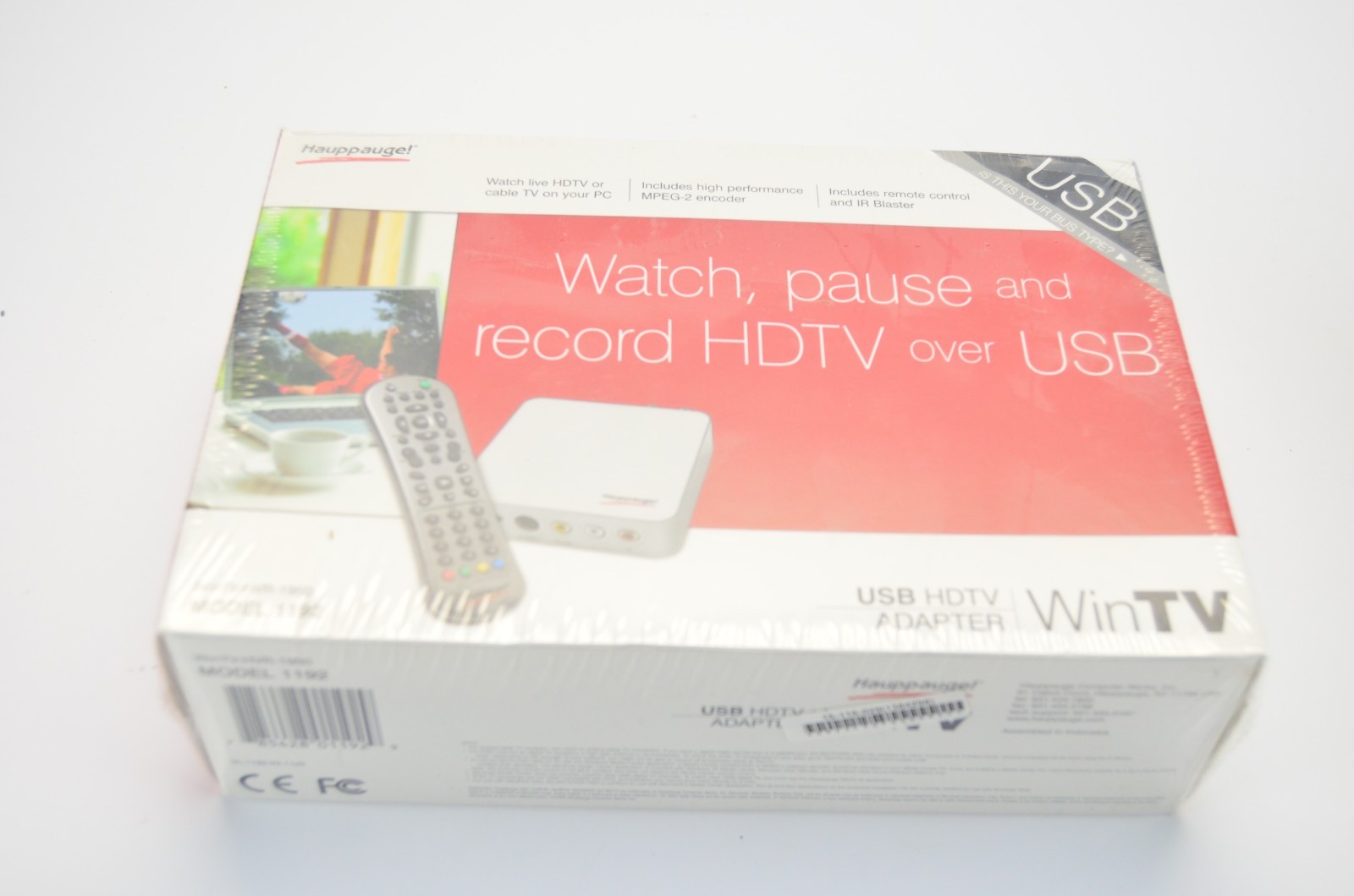 Hauppauge WinTV-HVR-1950 Model 1192 USB New In-Box