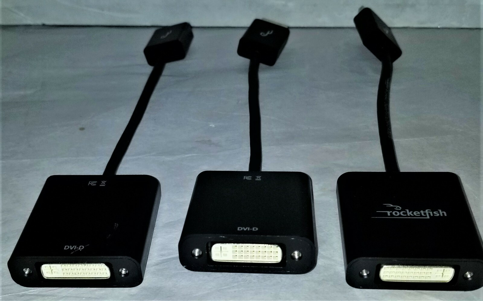 Rocketfish RF-DP49401 Displayport to DVI-D Adapter – Lot of 3
