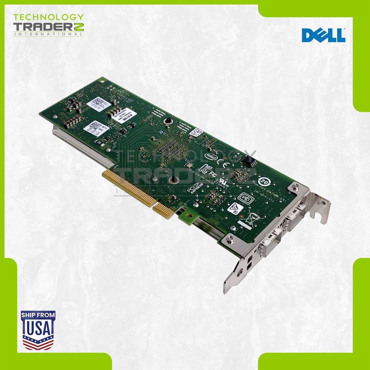 ** 5N7Y5 Dell Intel X710-DA2 Dual-Ports 10Gb SFP PCIe Network Adapter 05N7Y5 **