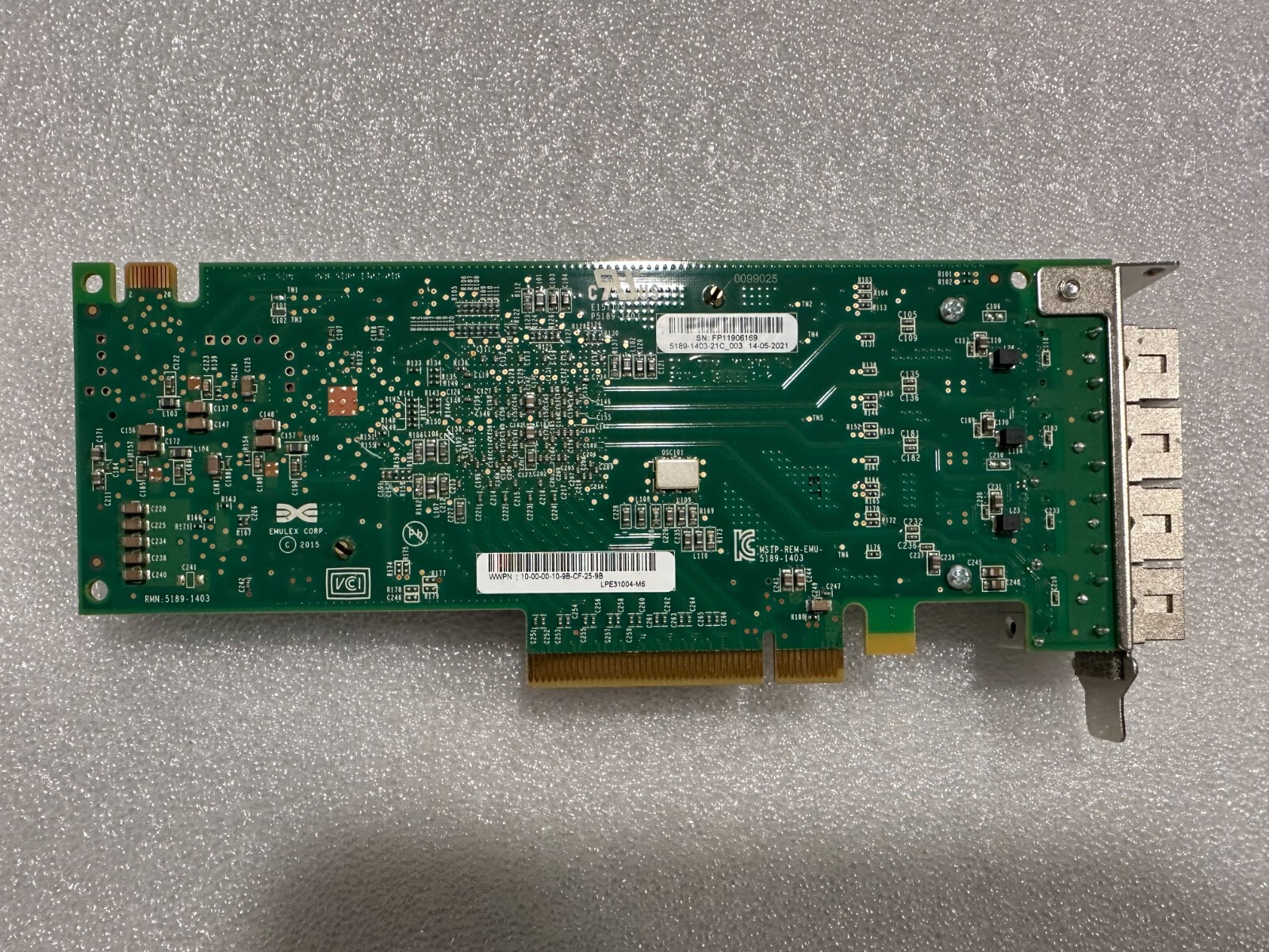 LPe31004-M6 Emulex LightPulse 4-Port 16Gb Fibre Channel Host Adapter LP