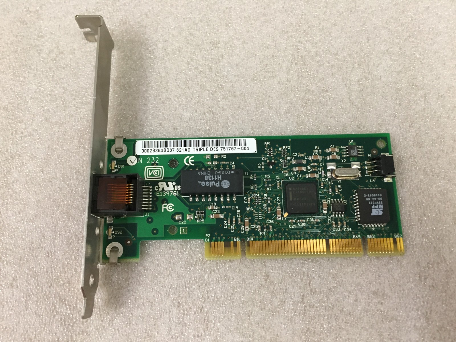 Intel PRO/100 S 751767-004 Desktop Adapter PCI Ethernet Network Card 10/100 Mbps
