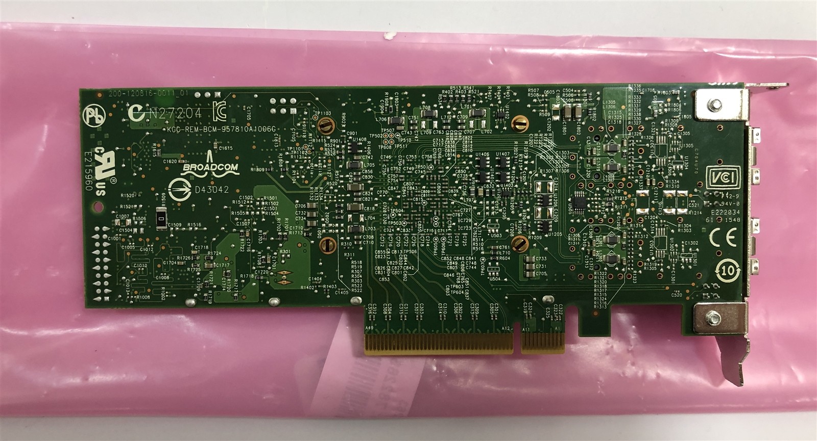 Dell Broadcom N20KJ Dual Port 10GbE PCIe Converged Network Adapter