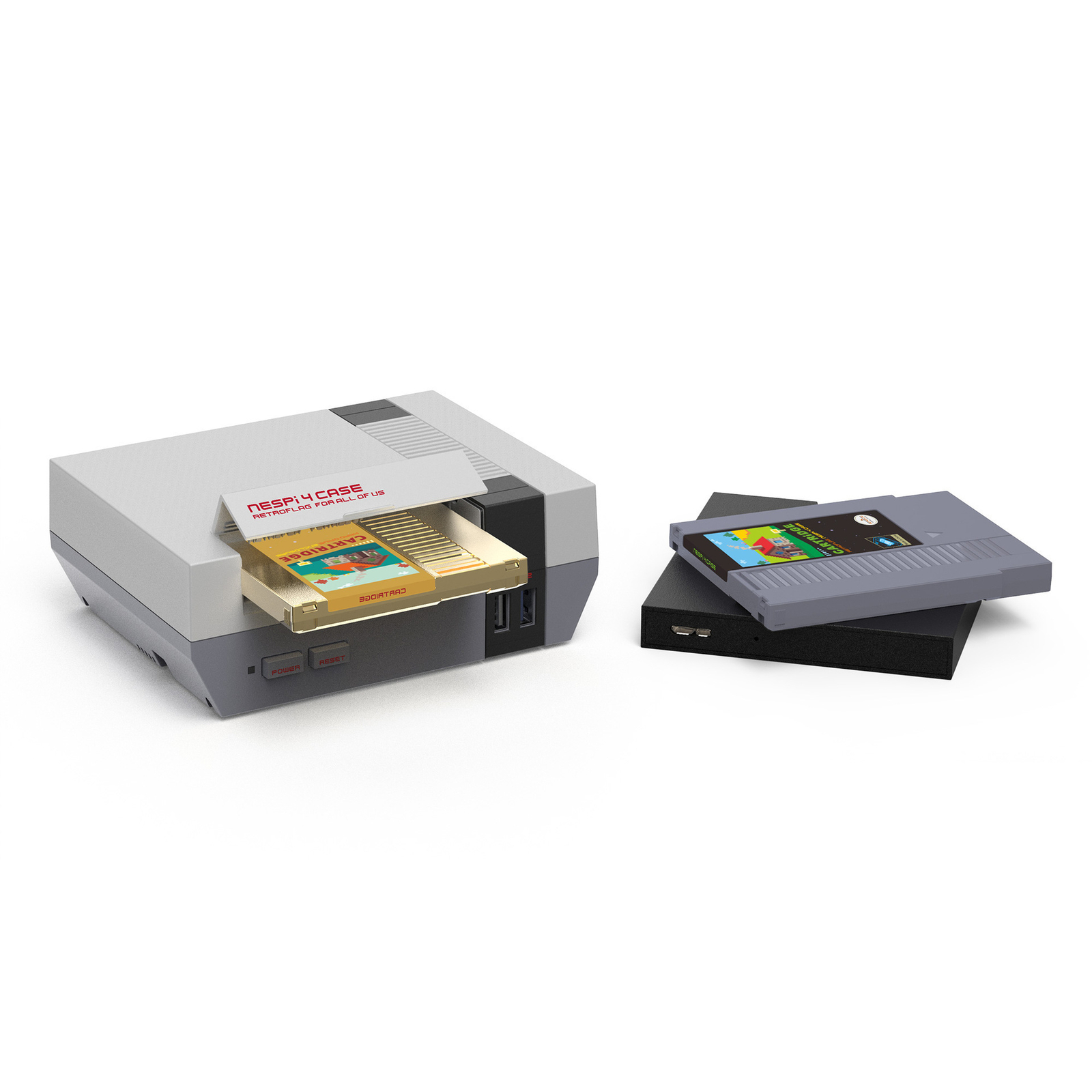 RETROFLAG NES Cartridge Style 2.5-Inch SATA to USB 3.0 External Hard Drive
