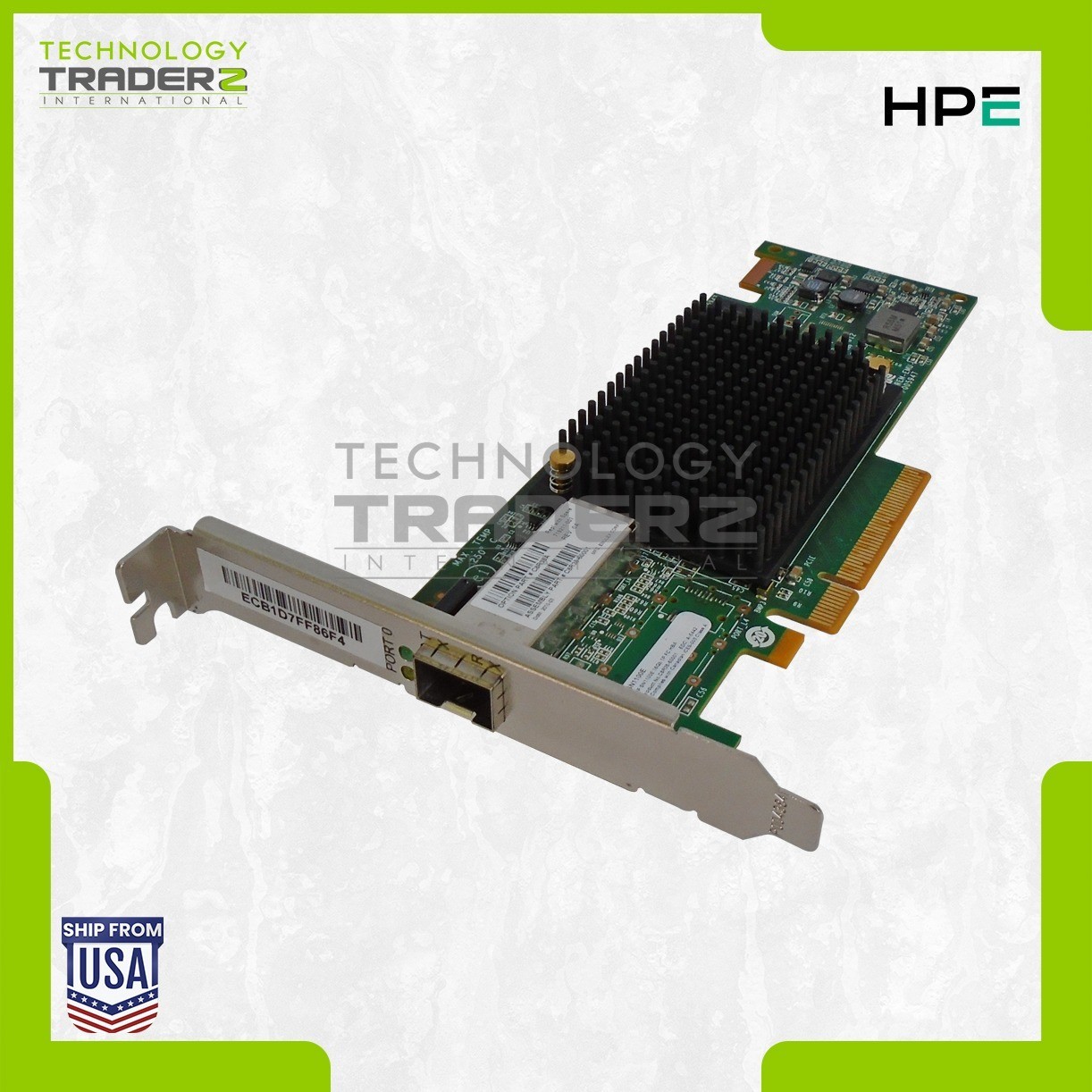C8R38A HP SN1100E 1-Port PCI-E 3.0×8 16Gbps HBA P005947-48C W/ Long Bracket