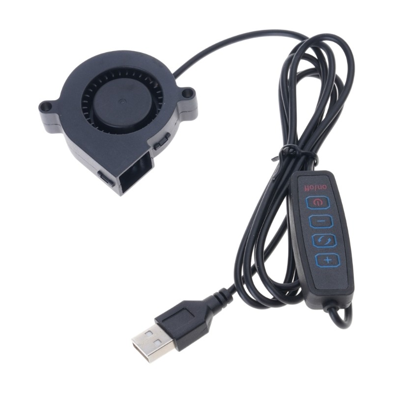 5V USB Powered PC Router Fan 5015 High Airflow Cooling Fan Adjustable Speed