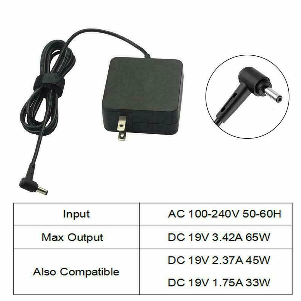New Laptop Charger AC Adapter Power Supply ADP-65GD 19V 3.42A 65W For ASUS X401A