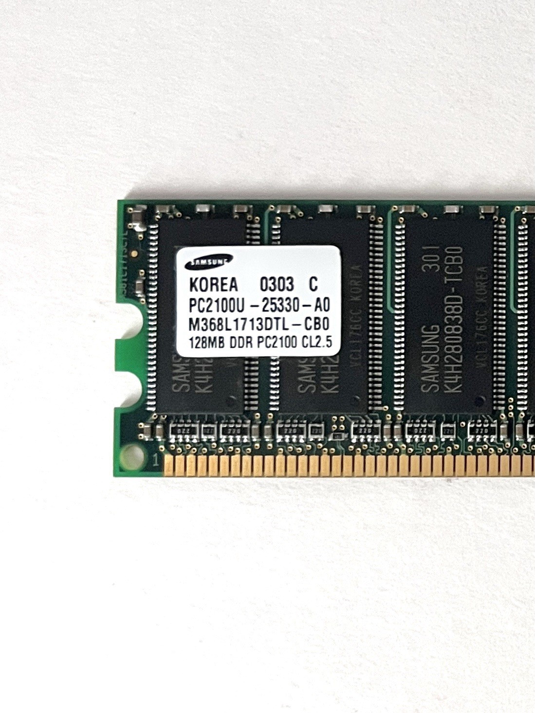SAMSUNG M368L1713DTL-CB0 PC2100 128MB DDR CL2.5