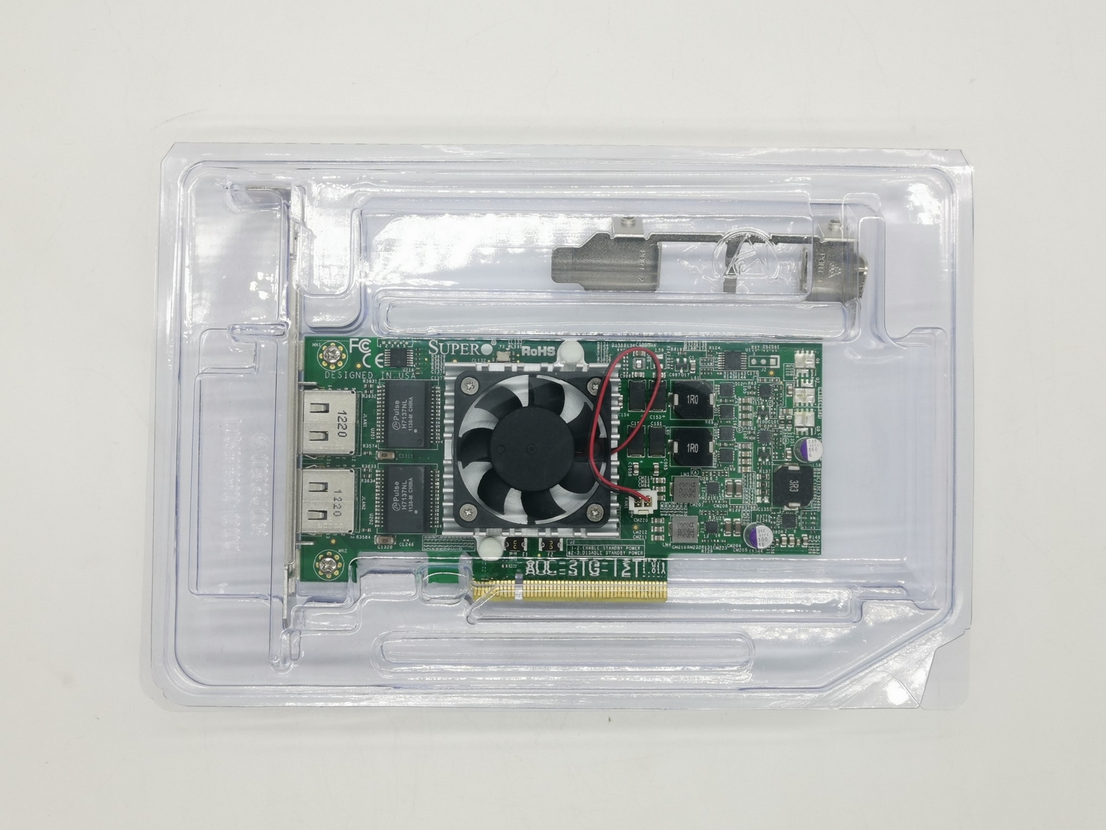 Supermicro AOC-STG-i2T Dual Port 10GbE Ethernet PCI-E Adapter (Intel X540-AT2)