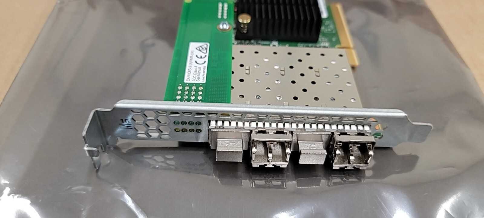 IBM Quad Port HBA PCI-E 16GbE Card P/N R0822-G0001-03 FRU 00MJ429 00RY004 w/2SFP