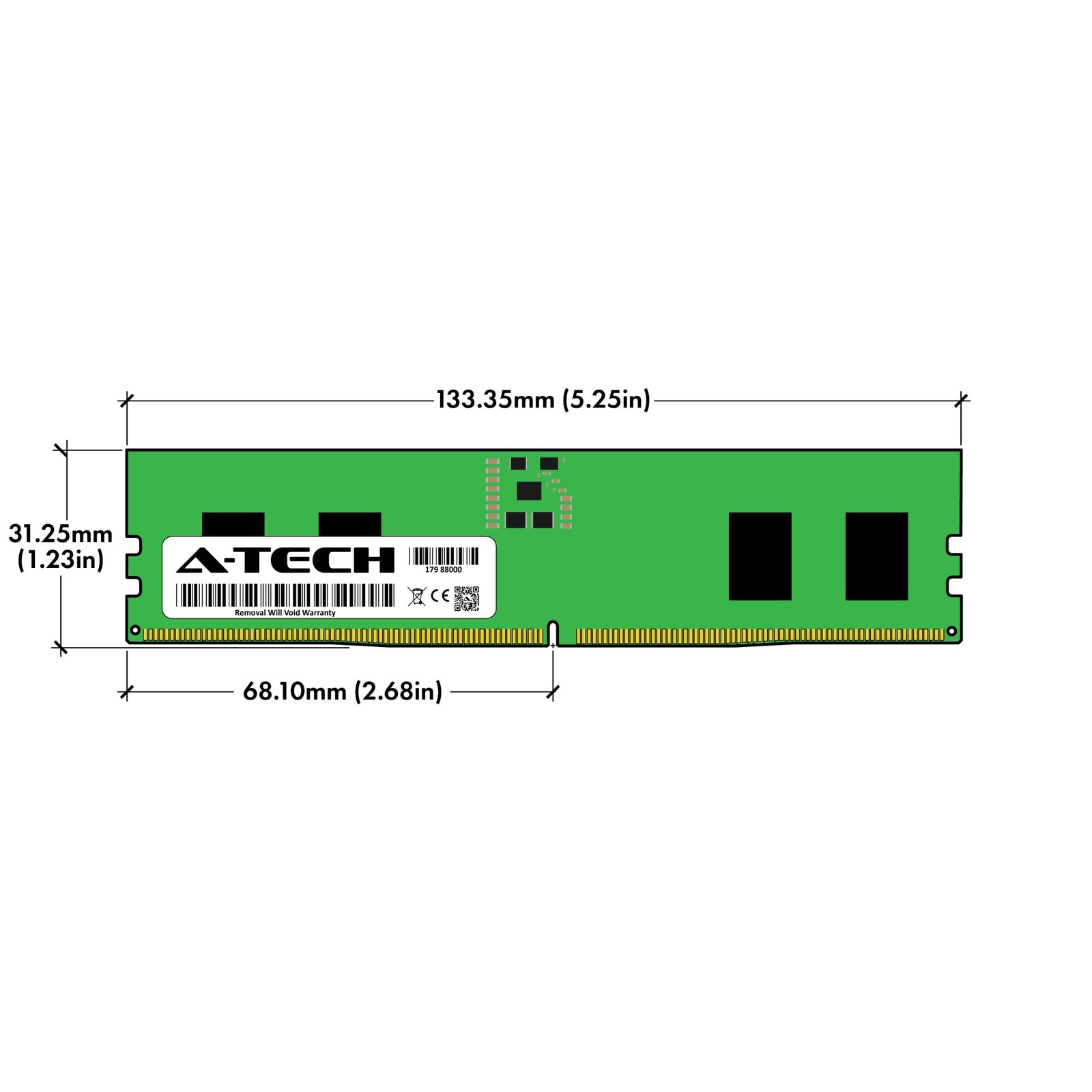 A-Tech 16GB Kit (2x8GB) DDR5 4800MHz PC5-38400 (2 x 8GB), Multicolor
