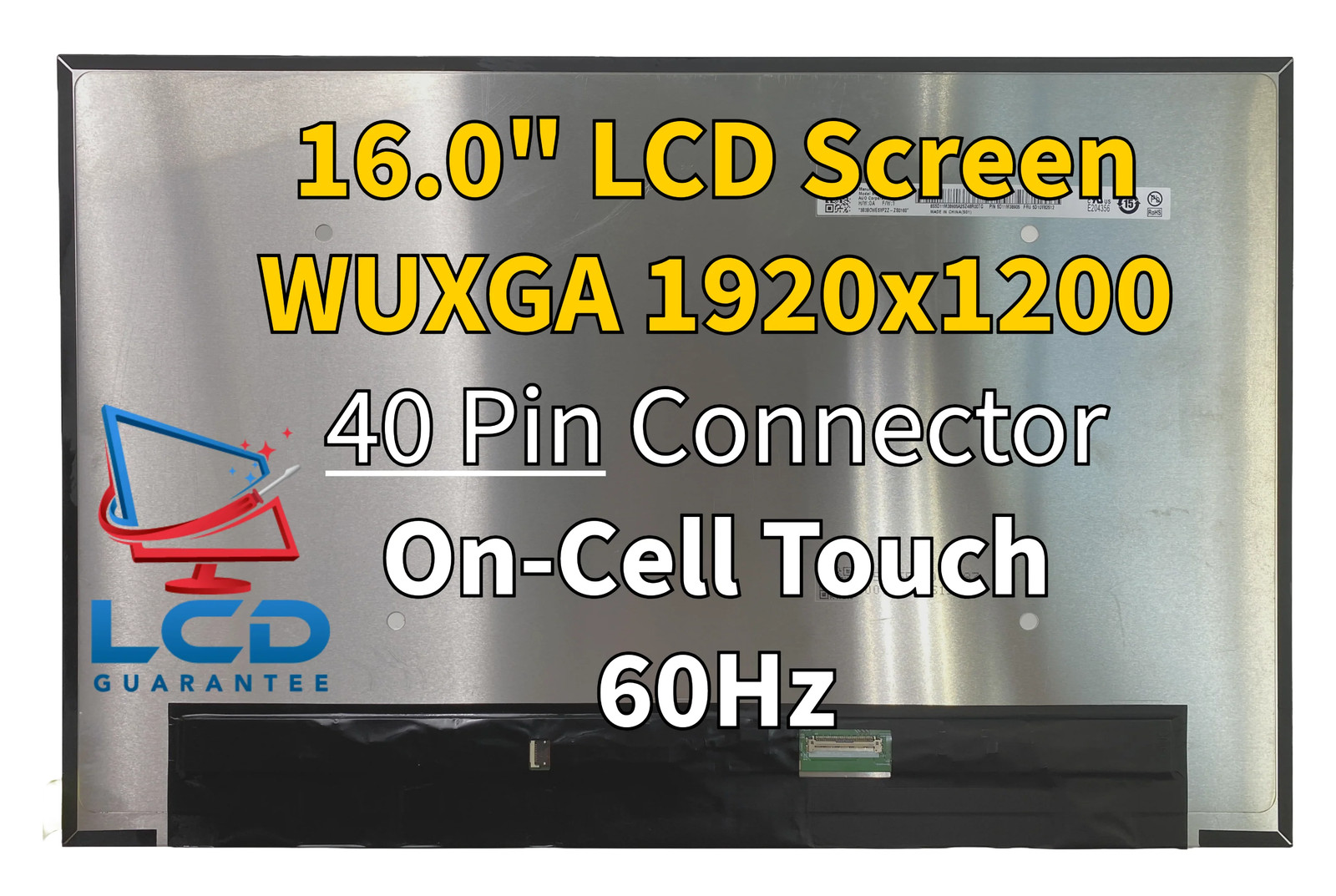 Lenovo ThinkPad T16 Gen 3 Type 21MN 16″ WUXGA 60Hz Touch In-Cell LCD Screen