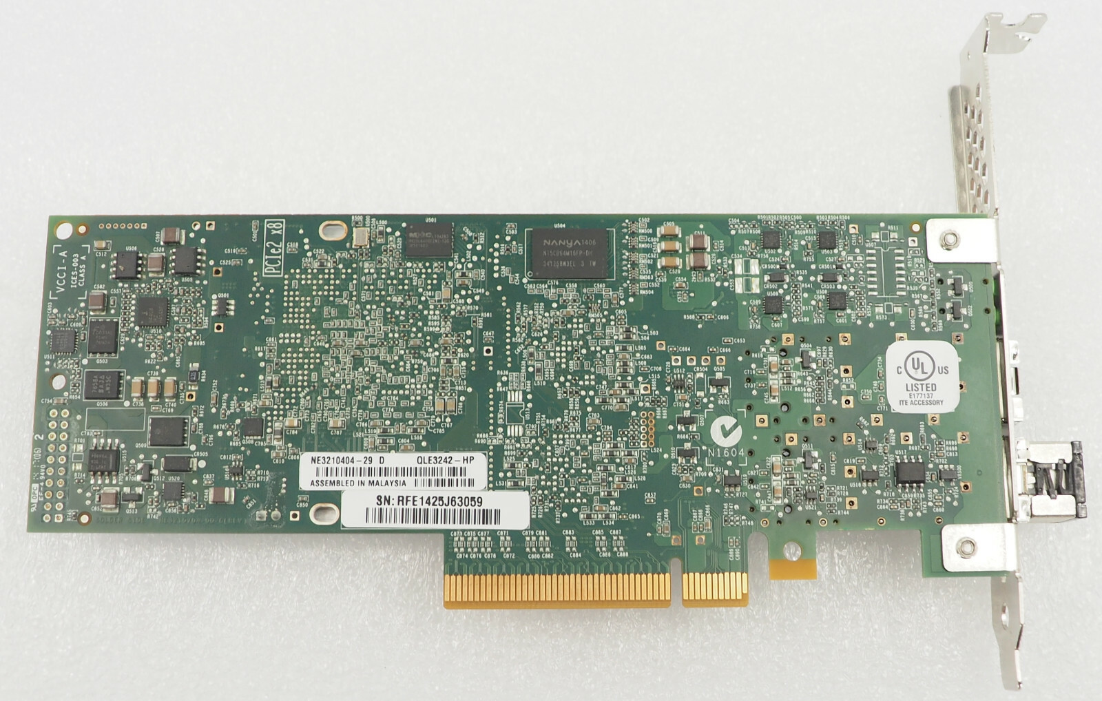 HP NC523SFP Dual Port 10GbE Server Adapter 593715-001 592742-001 PCIe