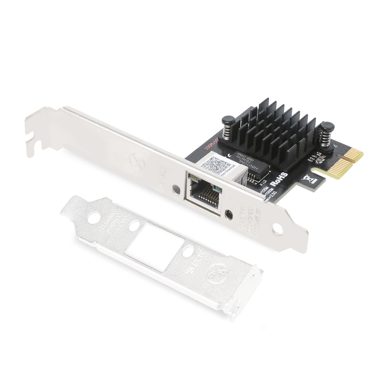 GIGA 2.5GBaseT PCIE Network Card Single RJ45 2500/1000/100M/10Mbps RTL8125B