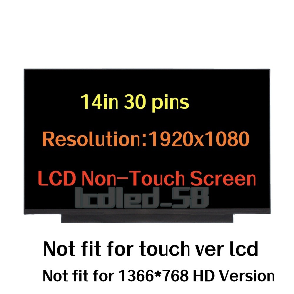 NV140FHM-N48 NV140FHM-N49 V8.1 V8.3 V8.5 14″ FHD LED LCD Display Screen Panel