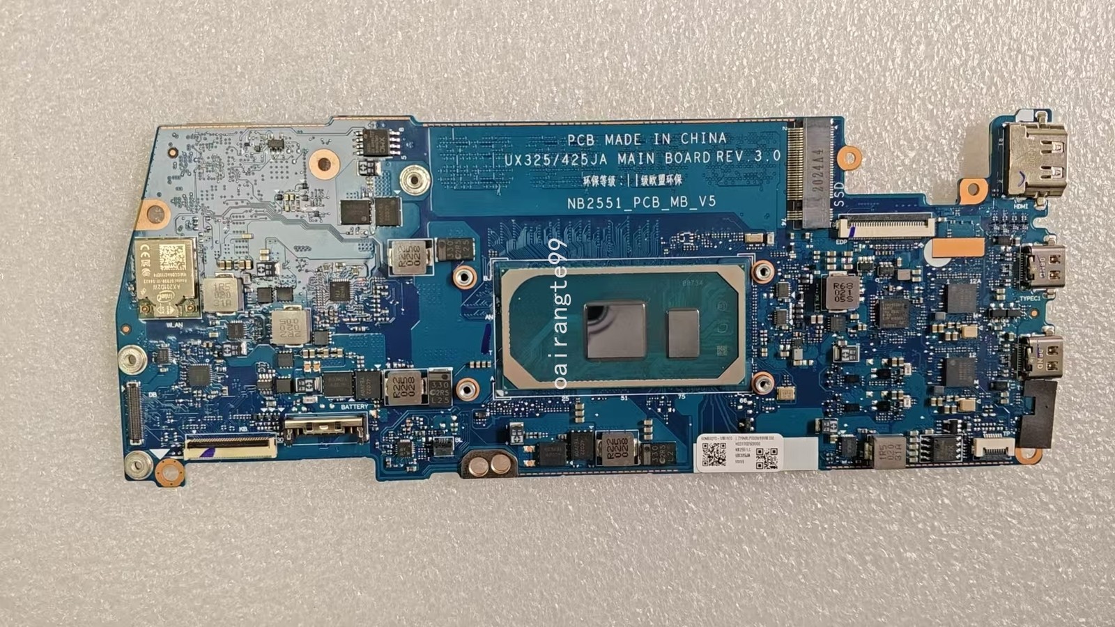 For ASUS ZenBook UX325 UX425 UX325JA UX425JA Motherboard W/ i3-1005G1 CPU 8G-RAM