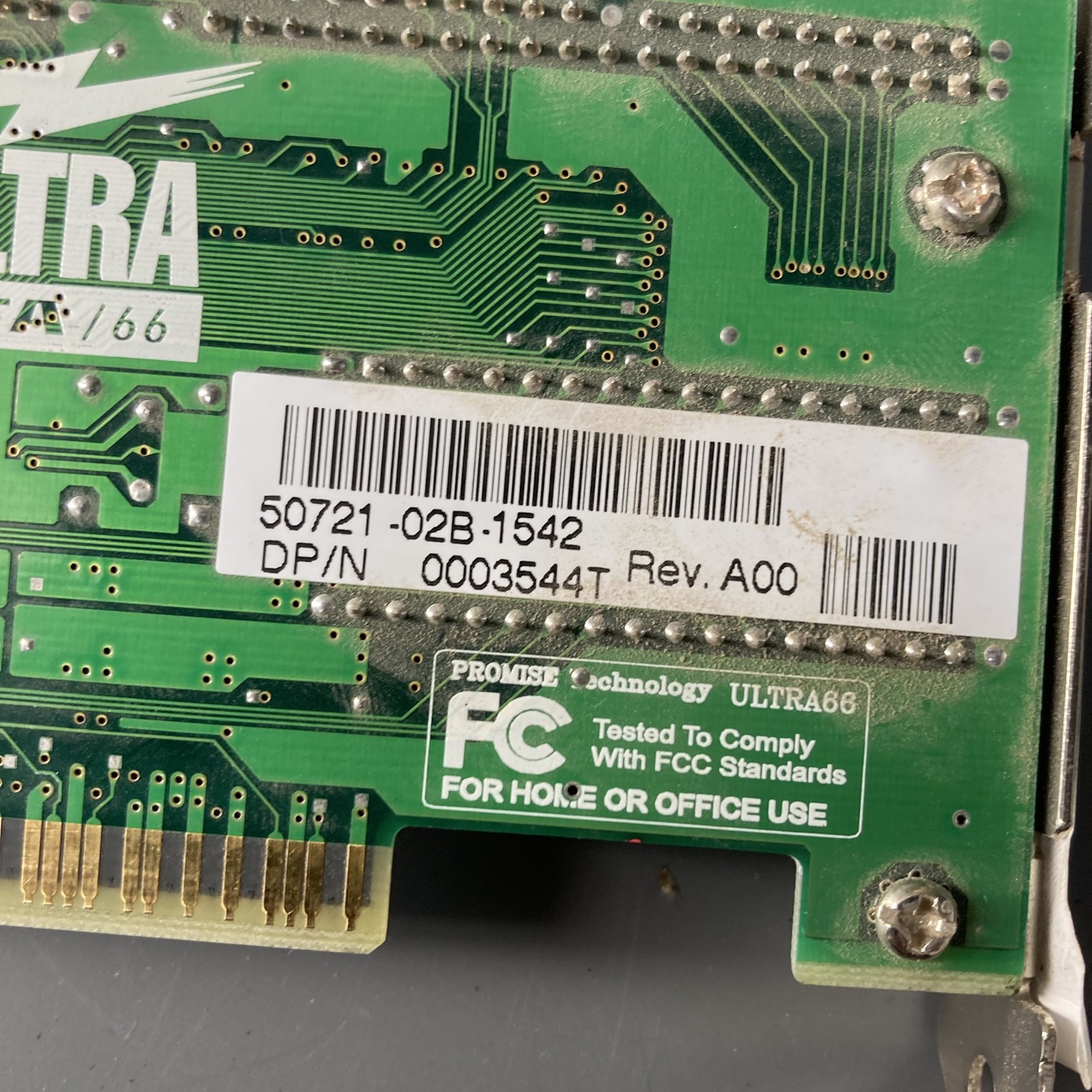 Promise Tech Ultra66 0003544T 32-bit PCI IDE RAID Controller Card Adapter