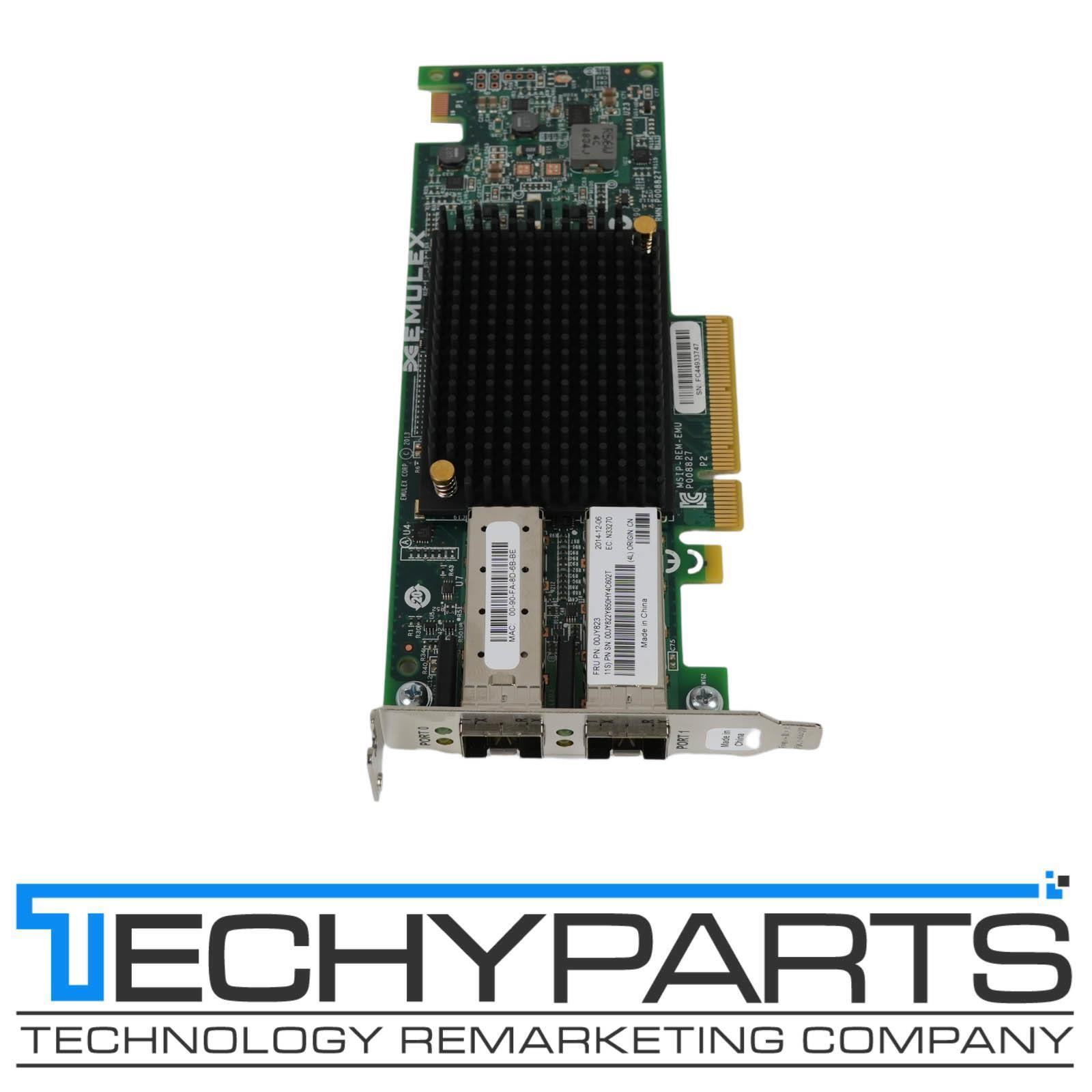 Lenovo 00JY823 Emulex VFA5 Dual Port 10Gb SFP+ PCI-e 3.0 x8 Ethernet Adapter SFF