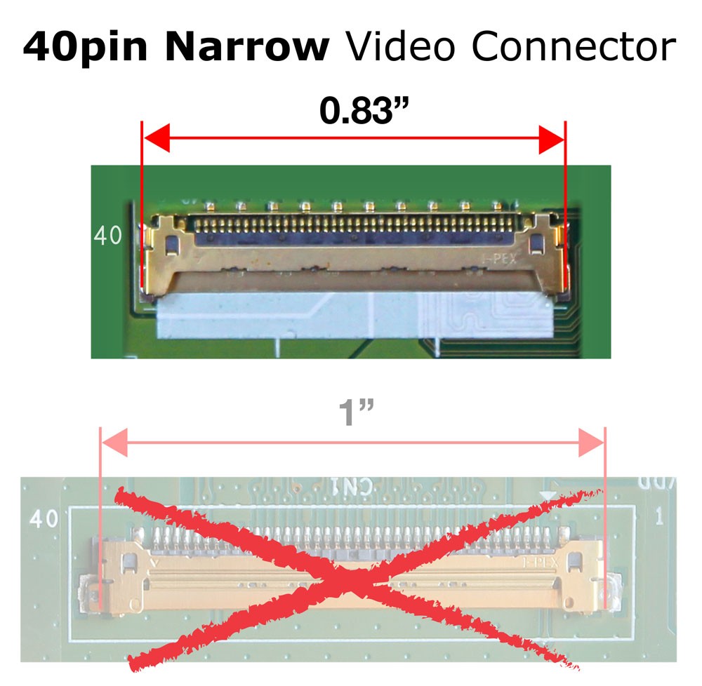 New LCD Screen for 40pin Narrow 300Hz FHD Sharp LQ173M1JW04 FHD 1920×1080