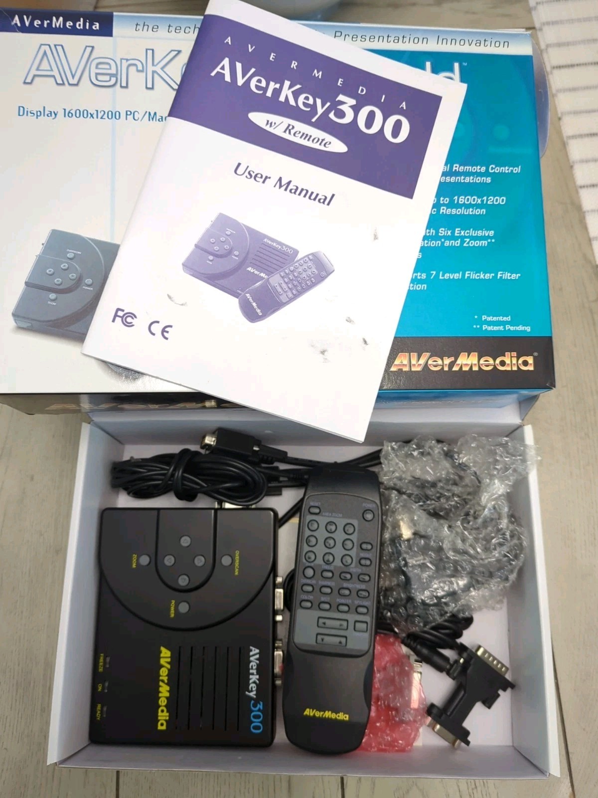 Avermedia Averkey300 Gold 1600 X 1200 PC/MAC, Complete & Tested! Fast Shipping!