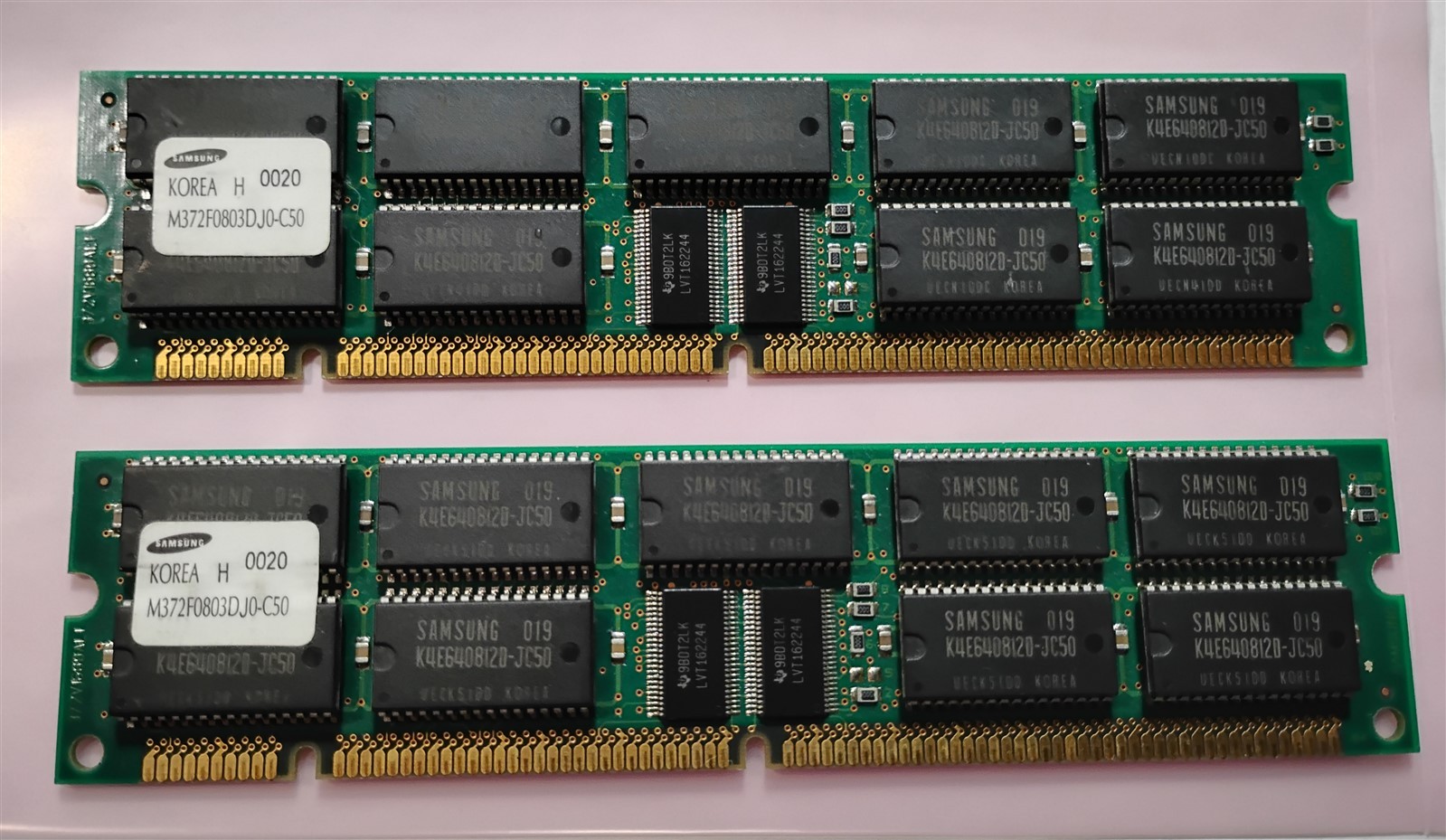 128MB 2x64MB 50ns Samsung M372F0803DJ0-C50 SUN 370-3797-01 EDO ECC REG RAM Kit