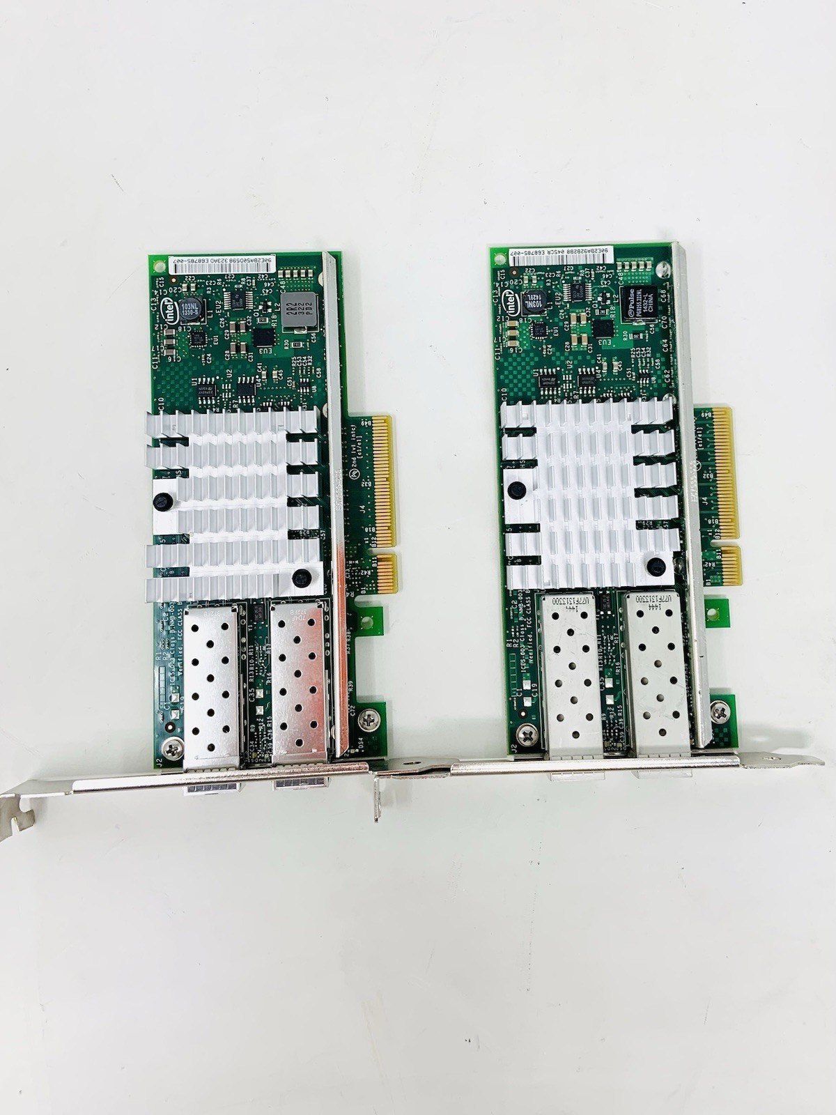 LOT OF 2-Intel X520-SR2 10GB Ethernet Server Adapter E10G42BTSR -Dual-Port PCIe