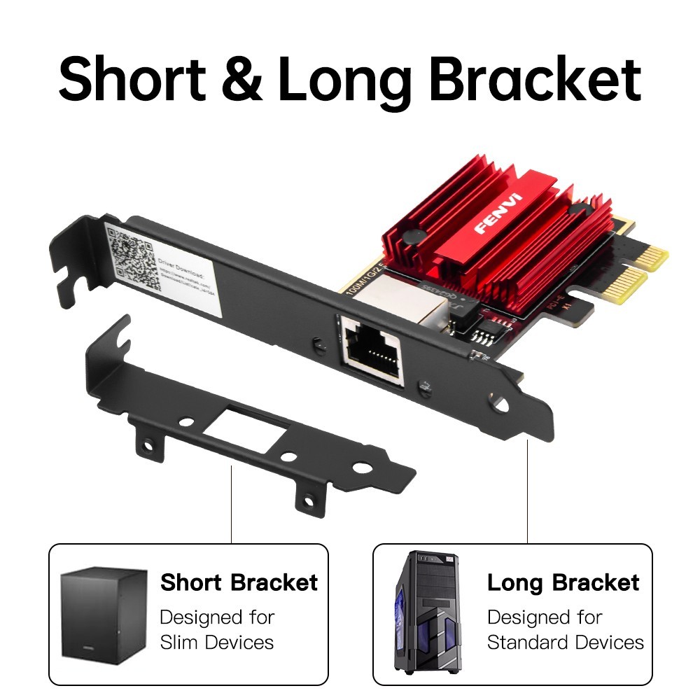 2.5 Gigabit PCI-E Ethernet Card RTL8125 Chip 2500Mbps RJ45 LAN Controller NIC