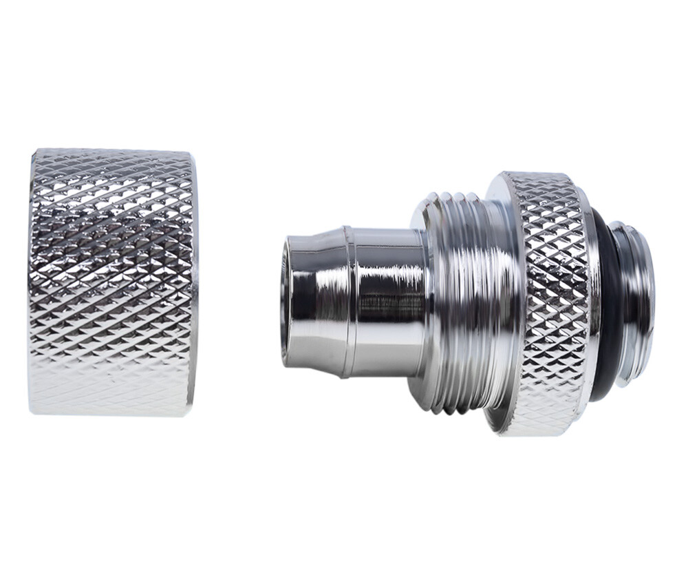 Alphacool G1/4″ 13mm ID, 19mm OD Fitting, Chrome, 12pk