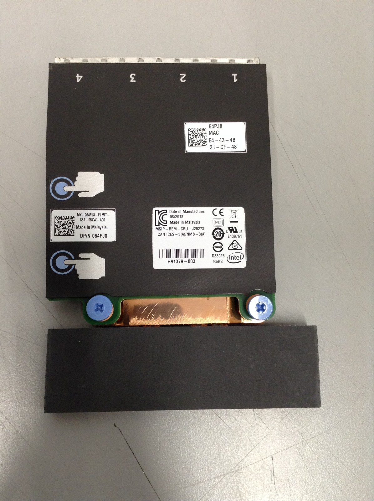 Dell Intel X550-t4 Quad Port 10Gb RJ45 rNDC Ethernet Adapter 64PJ8 064PJ8