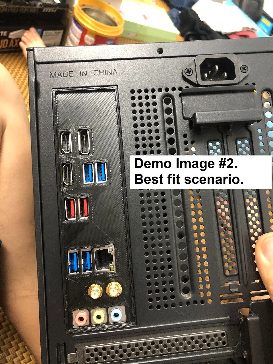 Emboss Custom IO Shield, 3D Printed, IO Backplate, I/O Mobo Shield, Embroid.