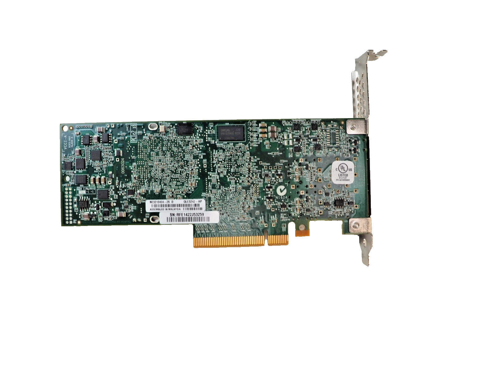 HP QLE3242-HP NC523SFP Dual Port 2x 10GB SFP+ Network Adapter 593742-001