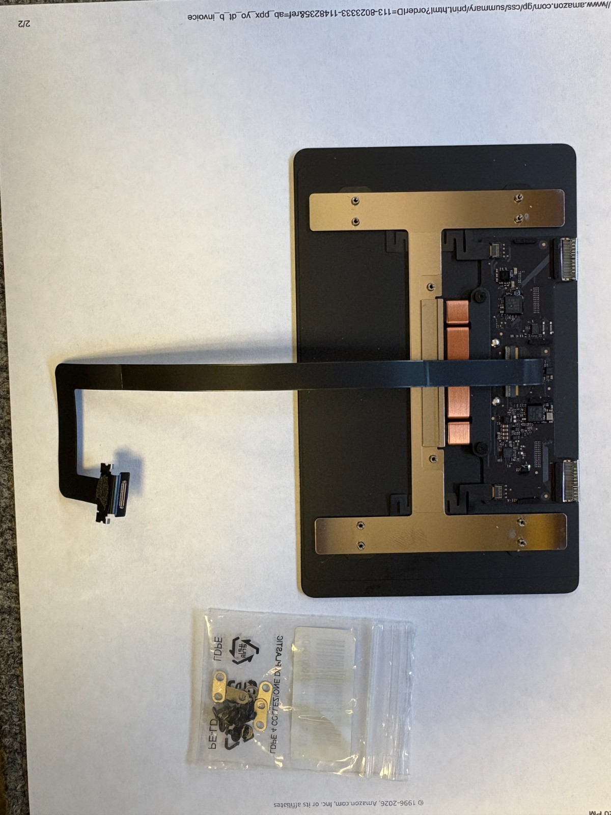 Apple MacBook Air 15″ M3 2024 A3114 Trackpad Touchpad w/ Cable Midnight Genuine