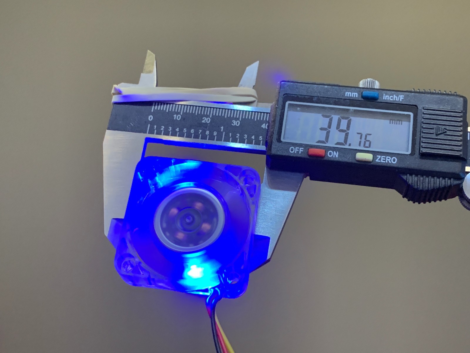 4 Pieces Blue LED mini 12V 4010 40x40x10mm DC Cooling Fan micro brushless A15
