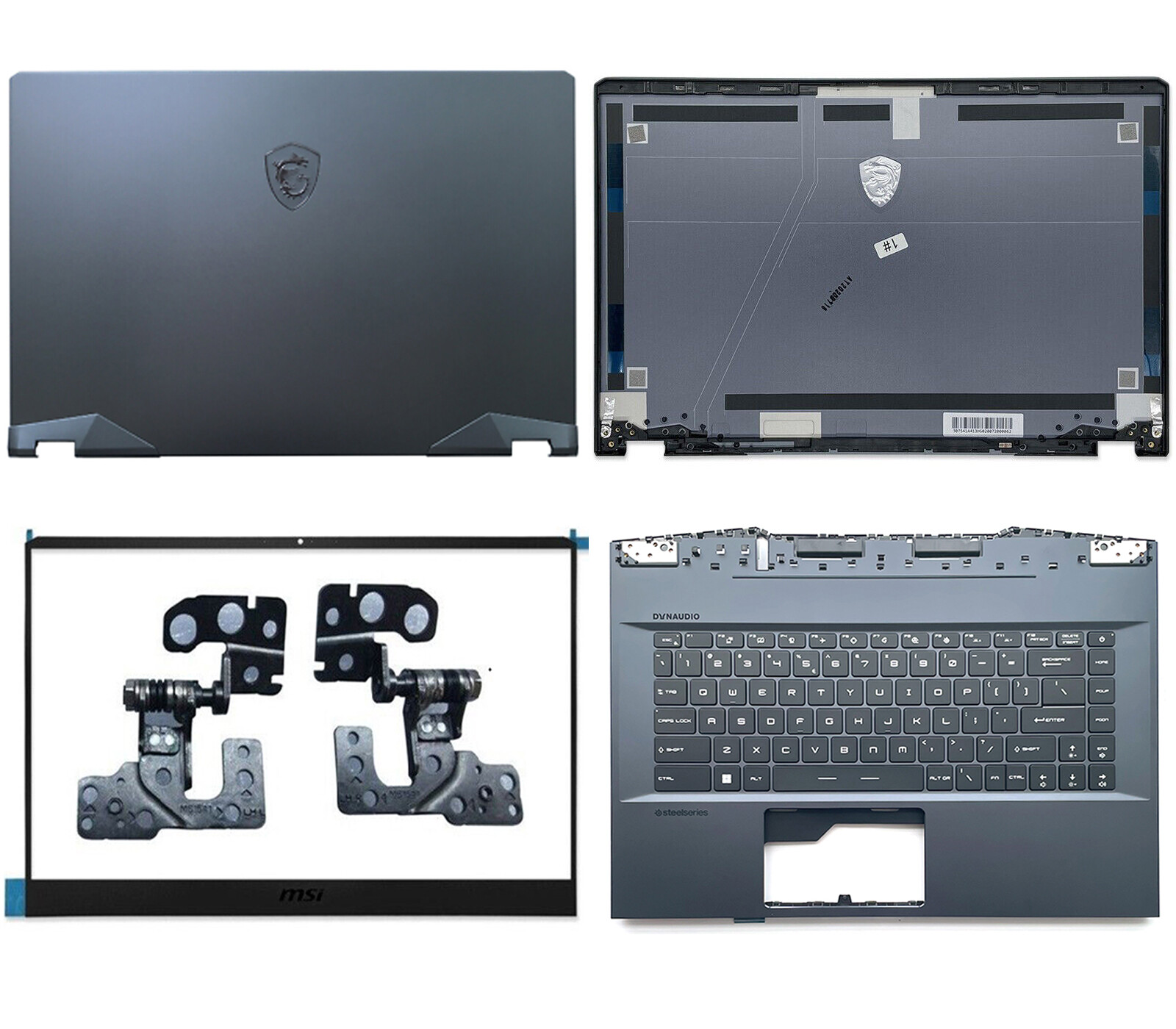 New For MSI GE66 Raider 10SD 10SE 10SF MS-1541 MS-1543 Back Cover+Bezel+Hinges