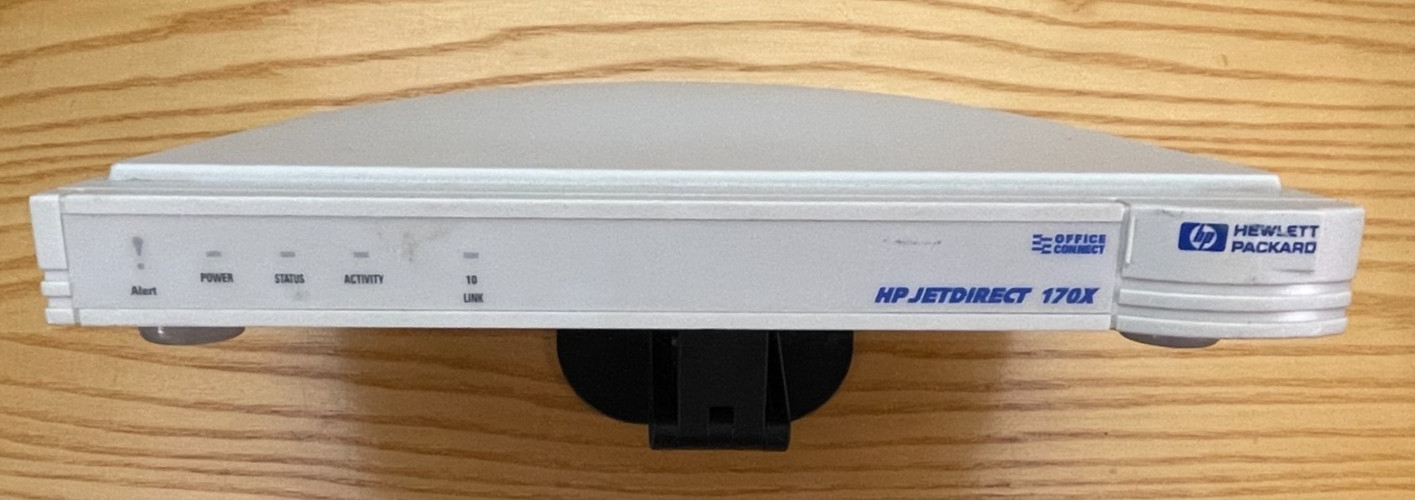 HP JETDIRECT EXTERNAL PRINT SERVER 170X MOD J4102 USED SEE DESCRIPTION (ITEM B)