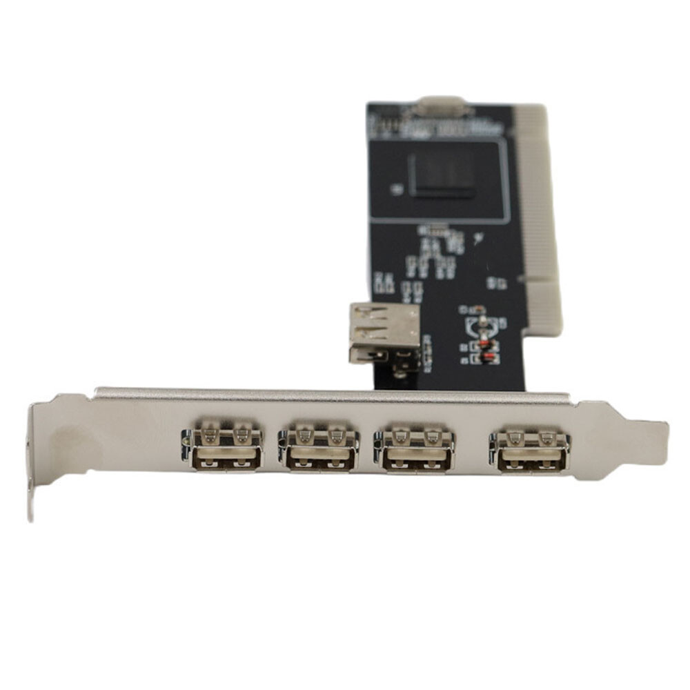2PC PCI 32bit to 4+1 ports USB2.0 Expansion Controller Card PCI 5x USB2.0 HOT