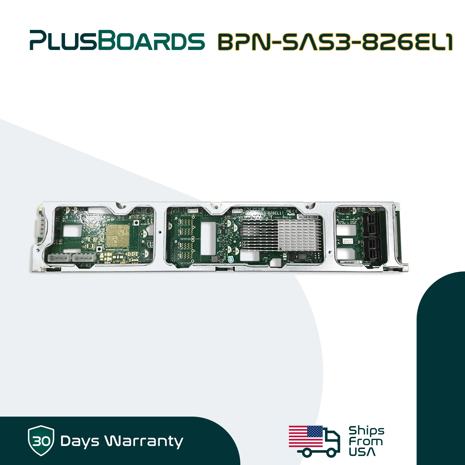 Supermicro 12 Bay 12Gbps 2U SAS 3 Expander Backplane w/ 8 Port 12Gbps RAID Card