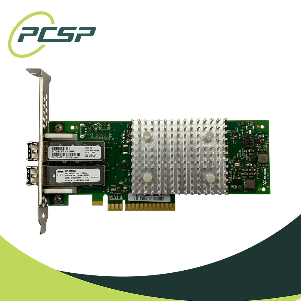 HPE QLE2692-HP SN1100Q 16GB/s Dual Port 2 of 2 SFP High Profile NIC 853011-001