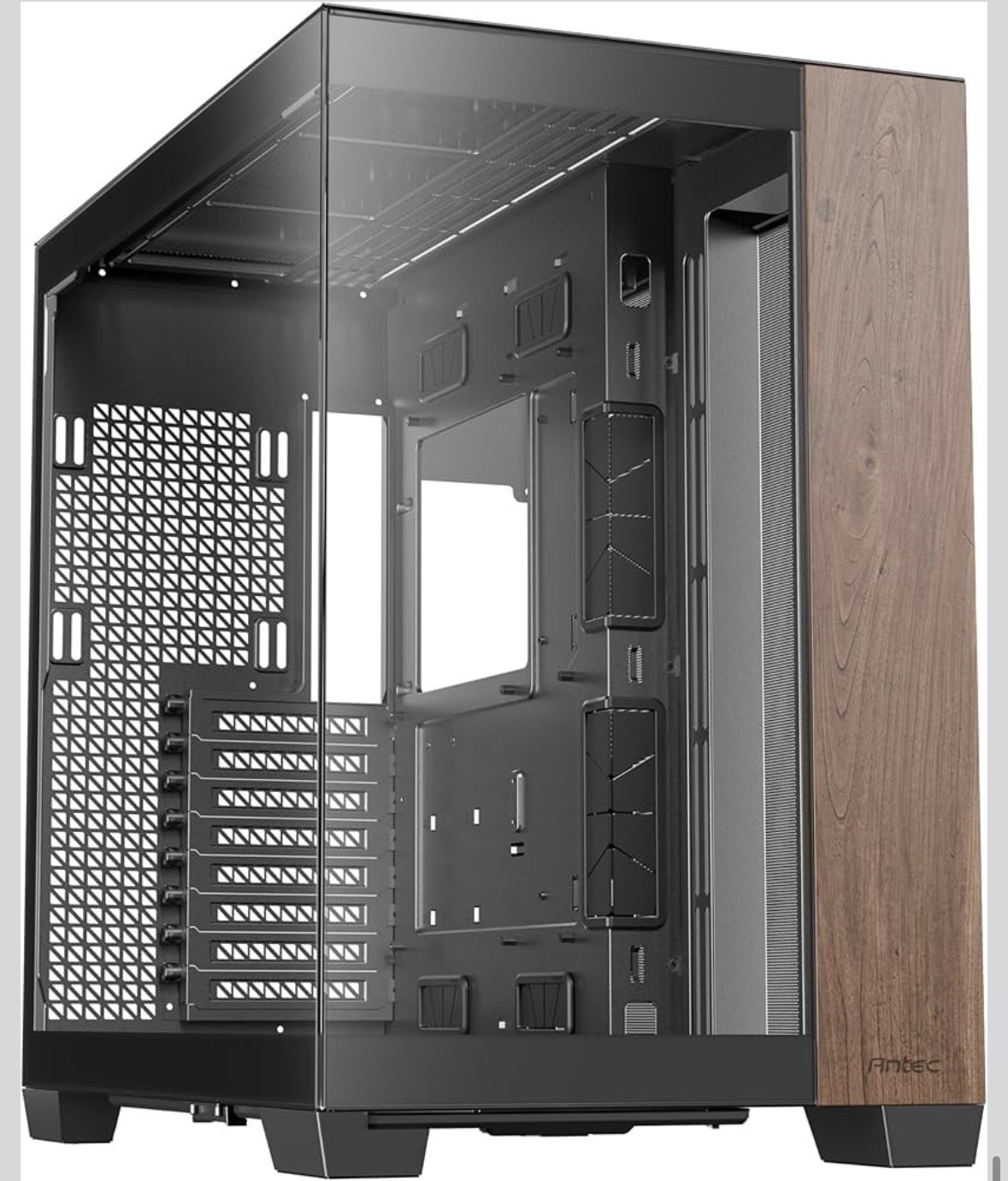 Antec C8 Wood, Fans not Included, Wooden Front Panel – Full-Tower E-ATX PC Case