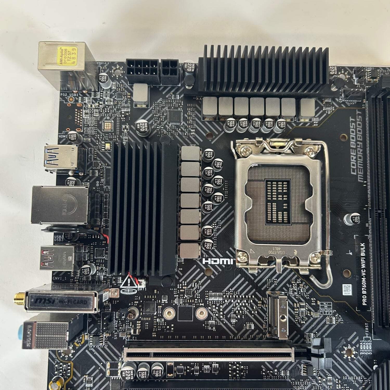 MSi PRO B760M-VC WIFI BULK LGA 1700 w/IntelCore i5-13400F DDR5 Motherboard CPu C