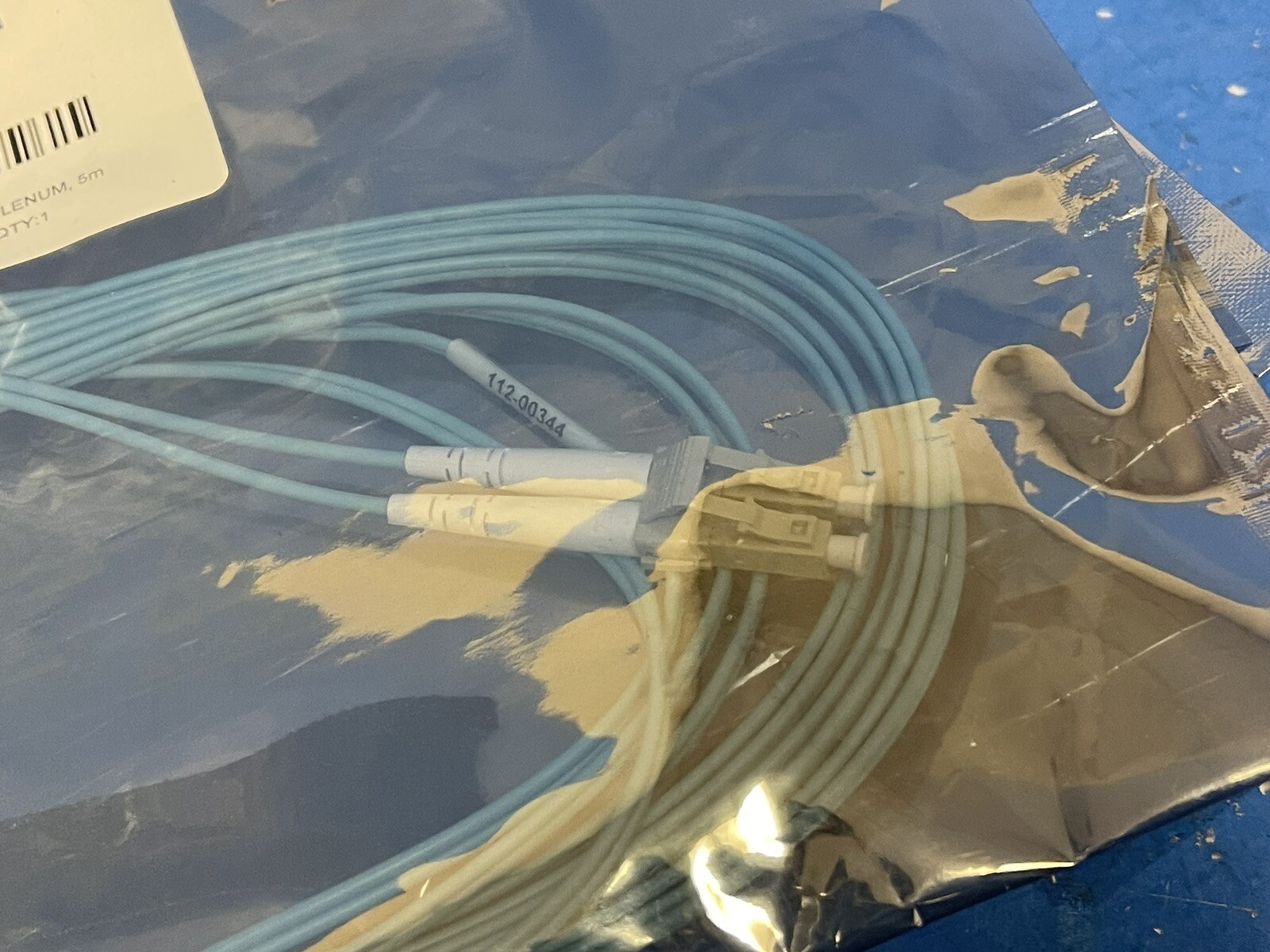 “LOT OF 5″X66250-5 NetApp 1.6m OM4 LC-LC Fiber Optic Network Cable 112-00344+A0