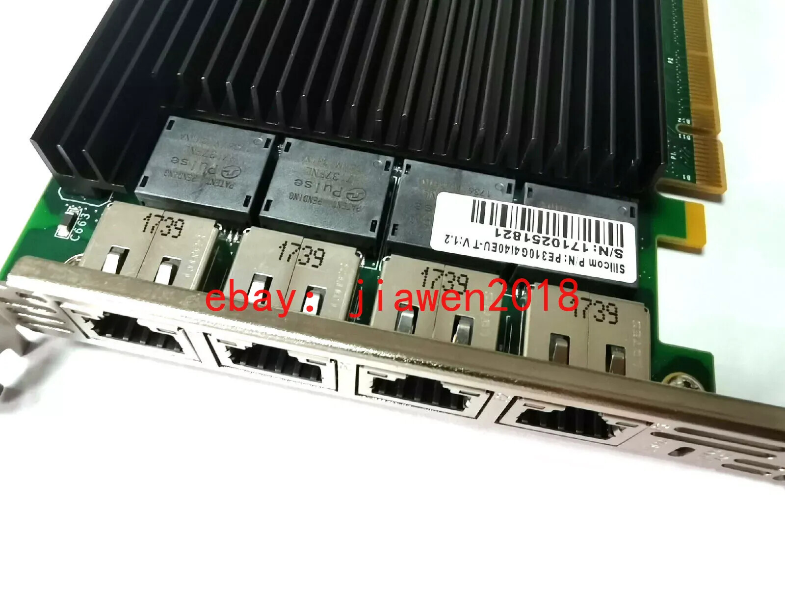 Silicom Quad Port 10Gb PCIe RJ45 PE310G4I40EU-T X540-T4 Ethernet Network Adapter