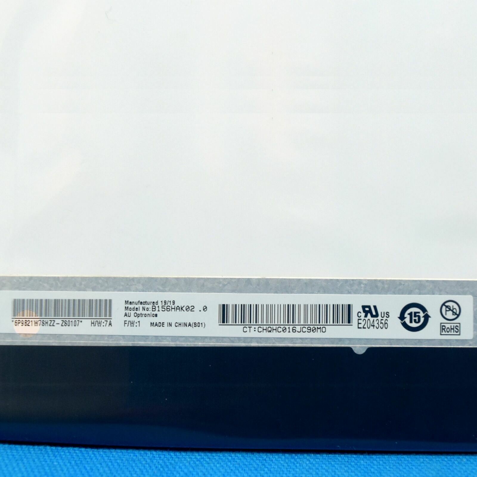 B156HAK02.0 H/W:7A LCD LED 40 pins NONE-Touch Screen 15.6″ FHD 1080P NO Brackets