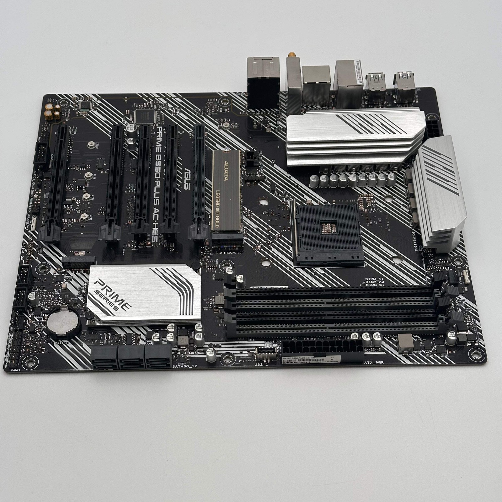 ASUS Prime B550-Plus AC-HES Motherboard with Adata Legend 800 Gold 500GB SSD
