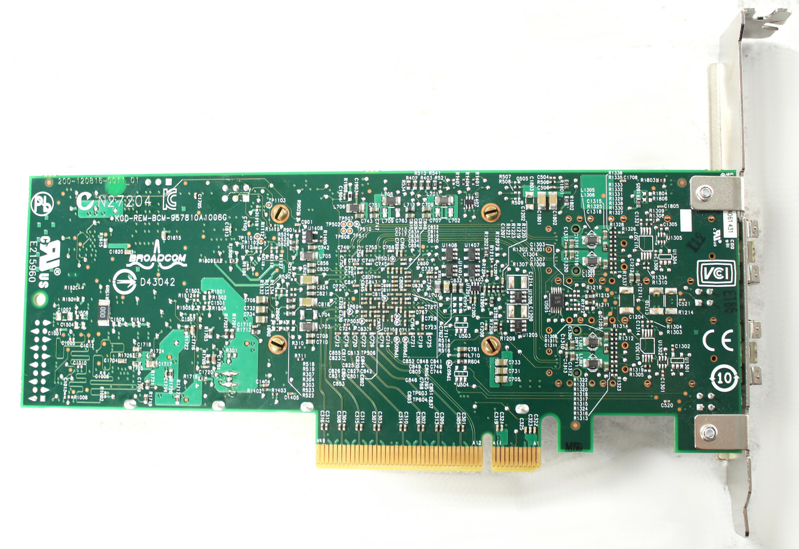Dell Broadcom 57810s Dual Port 10 GB PCIe Converged Network Adapter – N20KJ