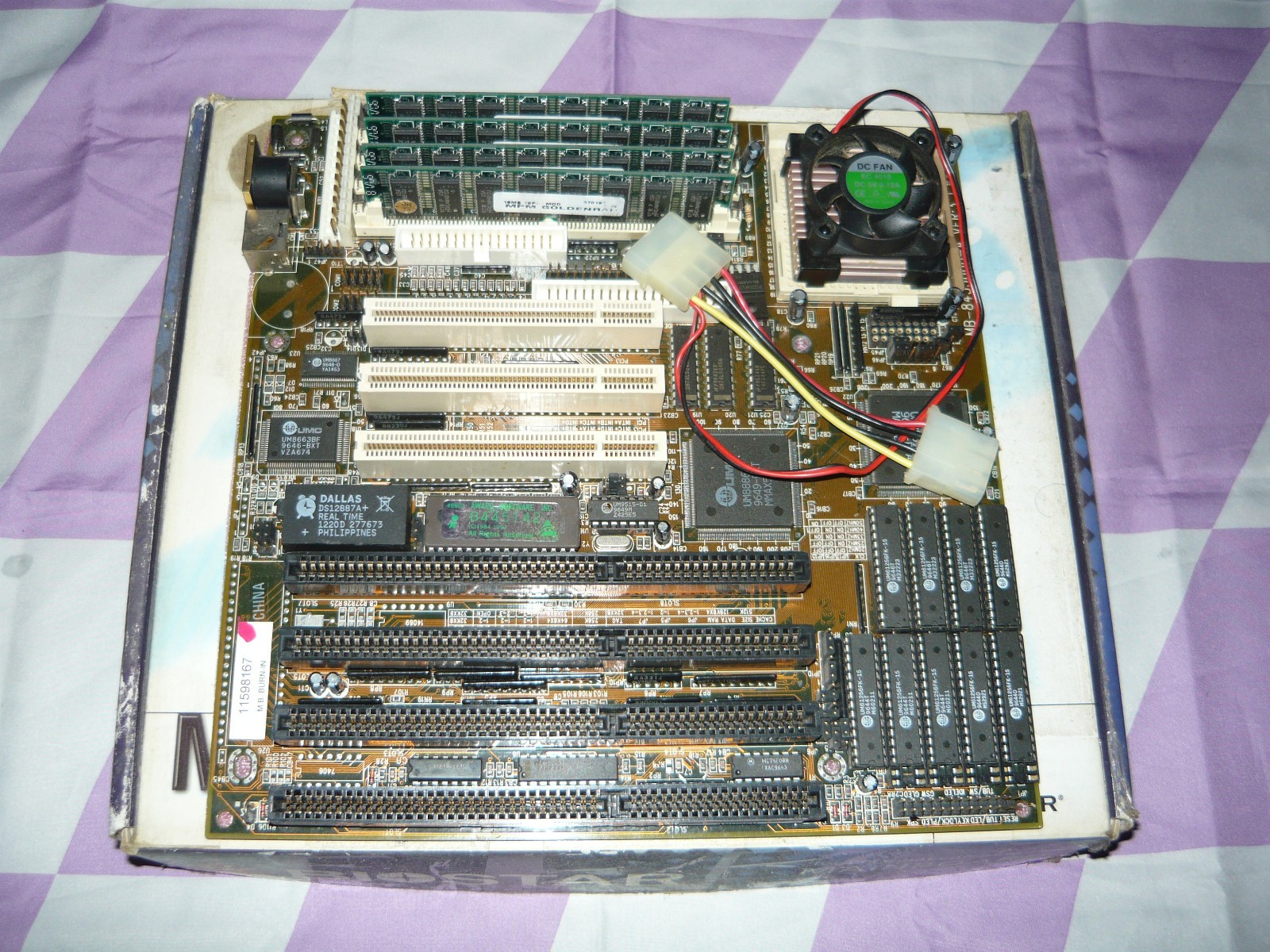 Vintage Holy Grail Biostar MB-8433UUD Socket 3 Motherboard Cyrix 5×86-120 64MB