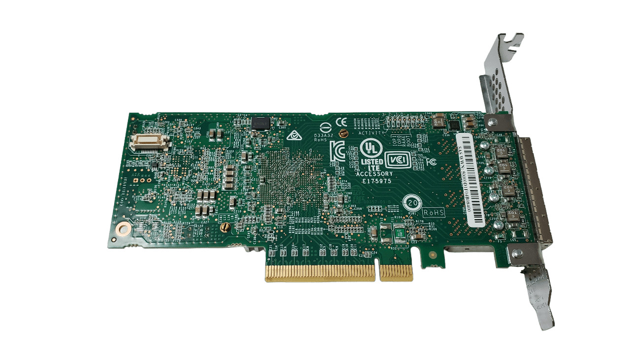 Dell HHJD7 Microsemi ASA-80165H 16 PORT 12Gb HBA SFF8644 Full Height Bracket