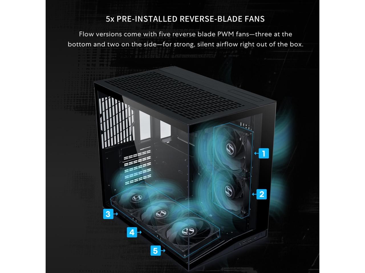 LIAN LI O11D MINI V2 Flow | Compact ATX Mid-Tower Airflow Computer Case | Panora