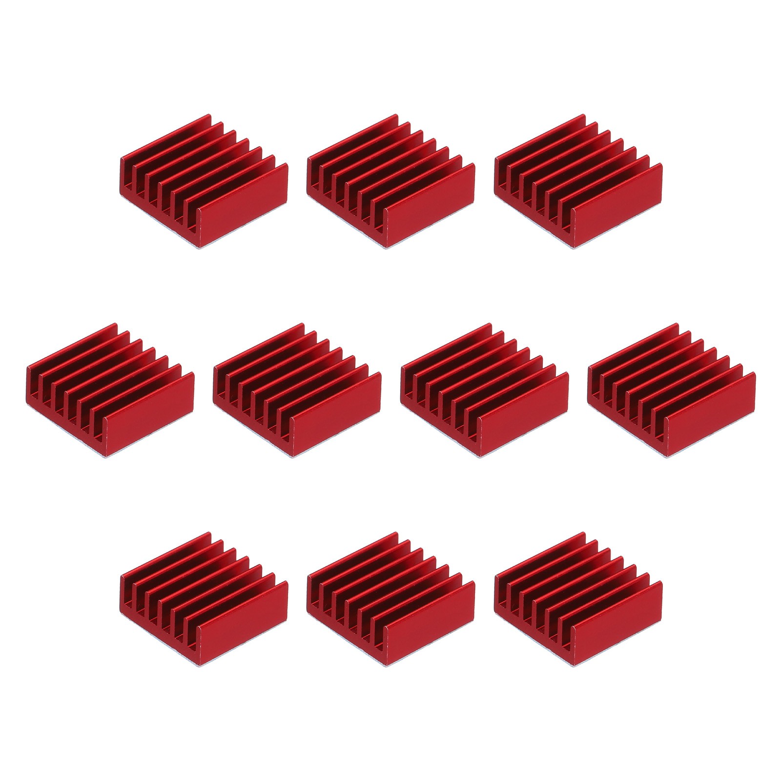 10Pcs 14x14x6mm Heatsink Aluminum Radiator Heat Sink Cooling Red