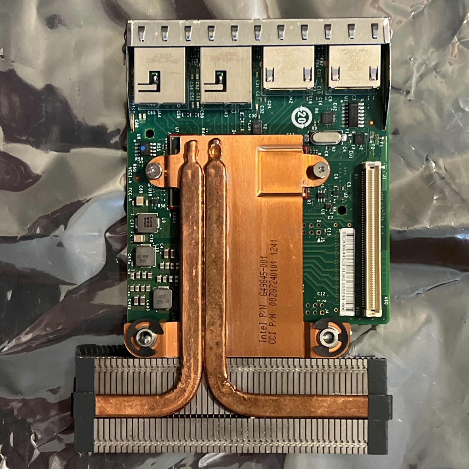 Dell PowerEdge R620 R720 Intel X540 I350 4-Port 1/10Gb RJ45 Daughter Card (68C55