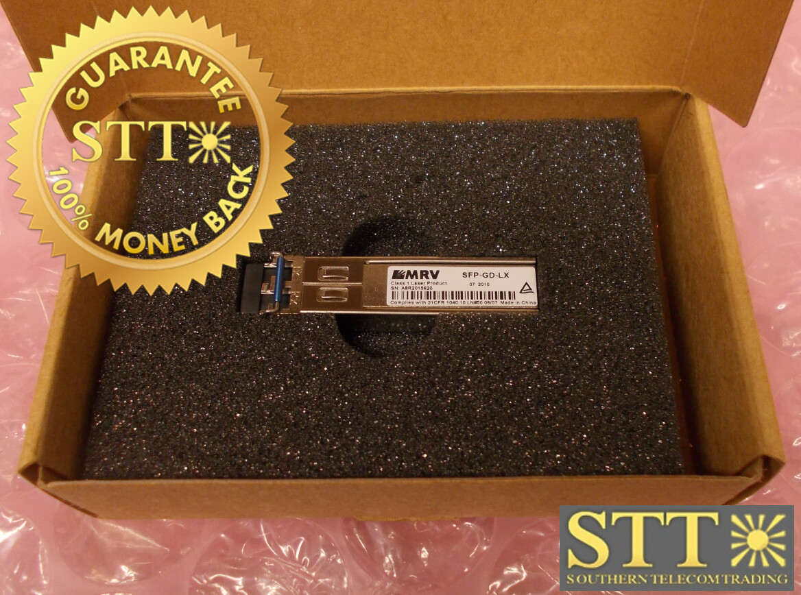 SFP-GD-LX MRV OPTICAL TRANSCEIVER 1000BASE LX LC, 10 KM, 1310 NM SFP NEW